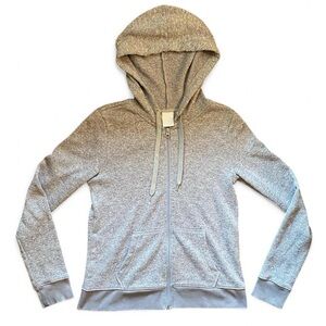 Aeropostale Gray Knit Zip-Up Hoodie